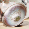 Bemy Celestial Glow Radiant Halo Tenmoku Tea Cups