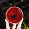 Bemy Crimson Vampire Tenmoku Tea Cups