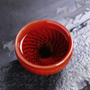 Bemy Crimson Vampire Tenmoku Tea Cups