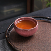 Bemy Rosy Ice Crackle Tenmoku Tea Cups