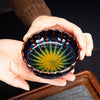 Bemy Majestic Peacock Tenmoku Tea Cups