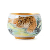 Bemy The Tiger Fully Gilded Tea Cups